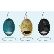 SW-(33) outdoor furniture colorful rattan hanging chair/ hanging egg chair